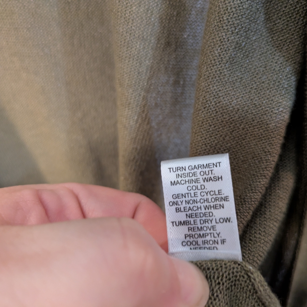 Cato Olive Open-Front Cardigan - Picture 7 of 11